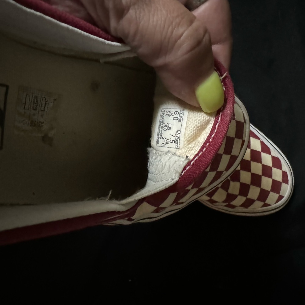 Red Checker Vans - image 2